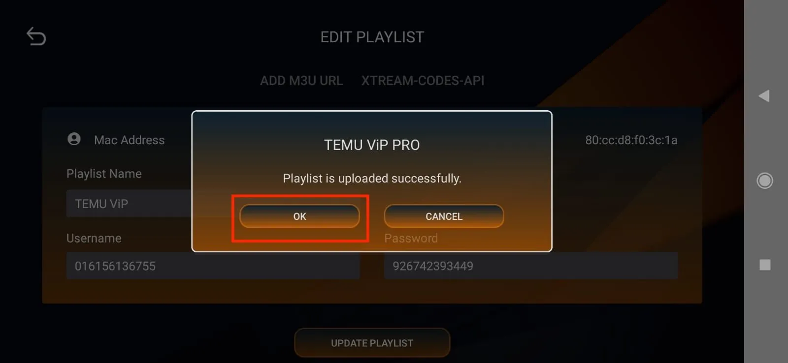 Step 4: Tap “OK” to confirm the update.